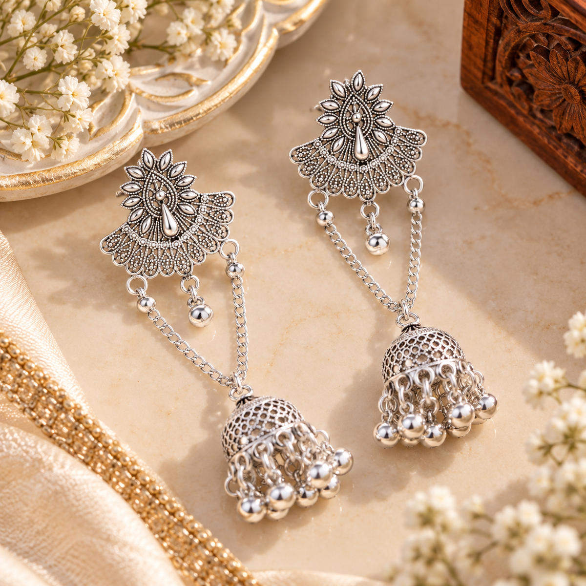 Oxidised Jhumke for Women